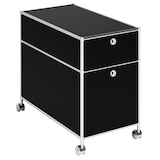 Artikelbild 1 für viasit System4 Rollcontainer schwarz 2 Auszüge 42,0 x 78,0 x 62,0 cm, Artikelnummer 214171