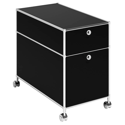 Artikelbild für viasit System4 Rollcontainer schwarz 2 Auszüge 42,0 x 78,0 x 62,0 cm, Artikelnummer 214171