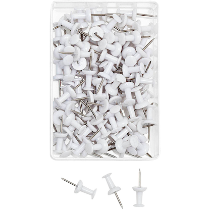 Artikelbild für WEDO Pinnnadeln Diabolo weiß, 100 St., Artikelnummer 719643