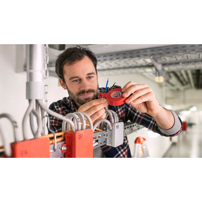 Artikelbild 3 für tesa Iso Tape Isolierband rot 15,0 mm x 10,0 m 1 Rolle, Artikelnummer 384162