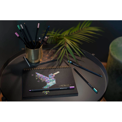 Artikelbild 3 für FABER-CASTELL Black Edition Metallic Buntstifte farbsortiert, 12 St., Artikelnummer 278006