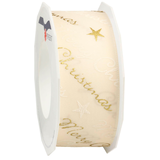 Artikelbild 1 für PRÄSENT Geschenkband matt creme 40,0 mm x 20,0 m, Artikelnummer 586648