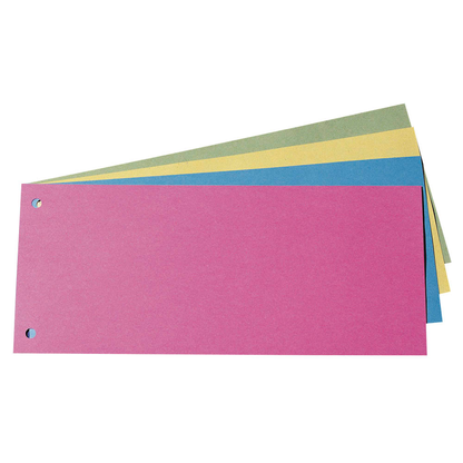 Artikelbild für AKTION: dots Trennstreifen farbsortiert, 190 g/qm Karton 24,0 x 10,5 cm, 100 Blatt, Artikelnummer 754246