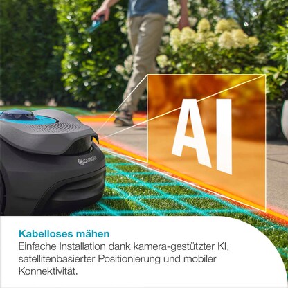 Artikelbild 7 für AKTION: GARDENA smart SILENO sense Mähroboter für bis zu 400 m², mit 1 Akku mit Prämie nach Registrierung, Artikelnummer 786743