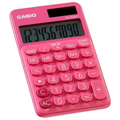 Artikelbild 2 für CASIO SL-310UC Taschenrechner pink, Artikelnummer 445580