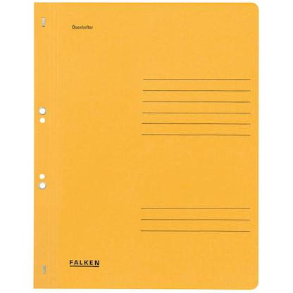 Artikelbild 2 für FALKEN Ösenhefter Karton gelb DIN A4, 50 St., Artikelnummer 950028