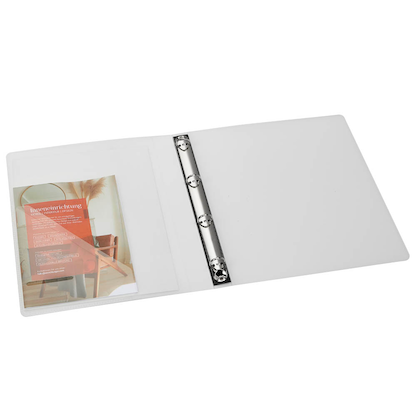 Artikelbild 5 für EICHNER Präsentationsringbuch 4-Ringe grau-transparent 2,5 cm DIN A4, 1 St., Artikelnummer 322244