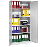 Artikelbild 1 für Gürkan Stahlschrank 100064 lichtgrau 4 Fachböden 92,0 x 42,0 x 195,0 cm, zerlegt, 1 St., Artikelnummer 552968