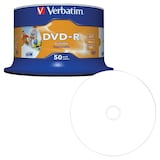 Artikelbild 1 für verbatim DVD-R 4,7 GB bedruckbar, 50 St., Artikelnummer 264155