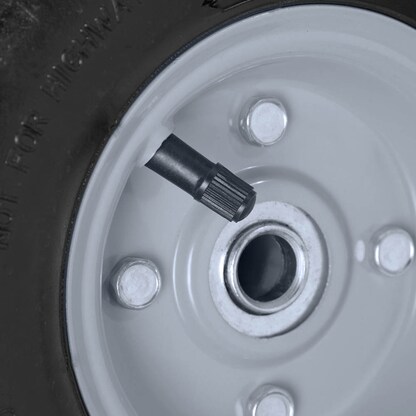 Artikelbild 6 für relaxdays Sackkarrenräder luftbereift schwarz, grau Stahl Felgen, Achse 1,6 cm, Artikelnummer 451961