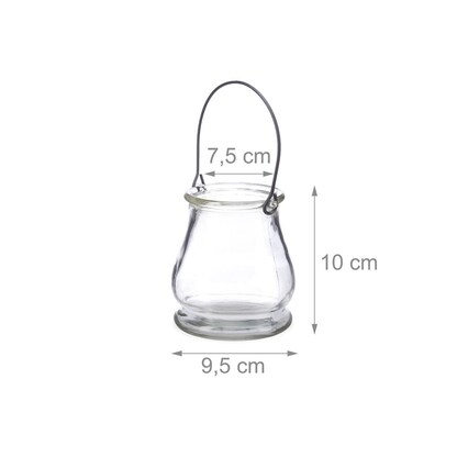 Artikelbild 3 für relaxdays Windlichter transparent, 12 St., Artikelnummer 471884