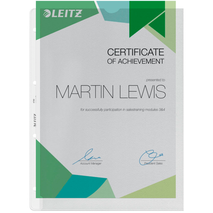 Artikelbild 8 für LEITZ Prospekthüllen 4780 DIN A4 transparent genarbt 0,13 mm, 100 St., Artikelnummer 578658