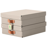 Artikelbild 1 für LEITZ Puro Aufbewahrungsboxen 8,0 l beige 27,0 x 37,0 x 10,0 cm, 2 St., Artikelnummer 669589