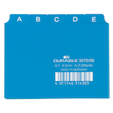 Artikelbild 1 für DURABLE Karteikartenregister A-Z blau, Artikelnummer 569590