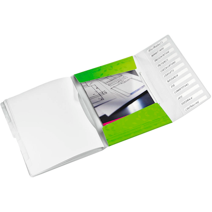 Artikelbild 2 für LEITZ Ordnungsmappe WOW 4634 12 Fächer grün, 1 St., Artikelnummer 895223