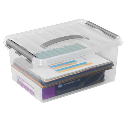 Artikelbild 3 für sunware Q-line Aufbewahrungsbox 15,0 l transparent 40,0 x 30,0 x 18,0 cm, 1 St., Artikelnummer 145641