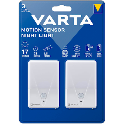 Artikelbild für VARTA LED-Außenleuchten mit Bewegungsmelder Motion Sensor Night Light, weiß, 2 St., Artikelnummer 507341
