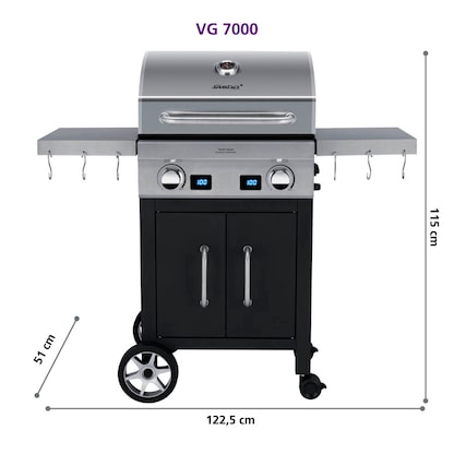 Artikelbild 2 für Steba Elektrogrill Deluxe Grillcenter VG 7000 Devil’s Choice 2.800 W 122,5 x 51,0 x 115,0 cm, 1 St., Artikelnummer 491809