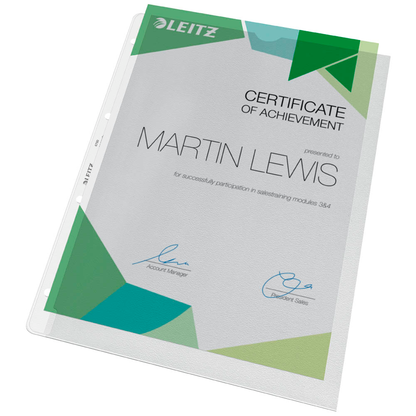 Artikelbild 9 für LEITZ Prospekthüllen 4780 DIN A4 transparent genarbt 0,13 mm, 100 St., Artikelnummer 578658