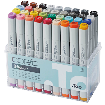 Artikelbild 4 für COPIC® Classic Layoutmarker-Set farbsortiert 1,0 + 6,0 mm, 36 St., Artikelnummer 717013