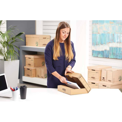 Artikelbild 4 für Bankers Box Archivboxen Earth Series Premium braun 7,0 x 26,0 x 32,2 cm, 10 St., Artikelnummer 783304