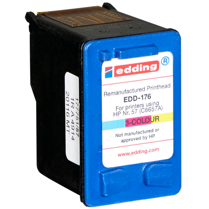 Artikelbild 3 für edding EDD-176 color Druckerpatrone kompatibel zu HP 57 (C6657AE), Artikelnummer 278176
