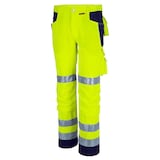 Artikelbild 1 für QUALITEX® unisex Warnschutzhose gelb, marine Größe 62, Artikelnummer 774606