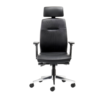 Artikelbild 2 für Mayer Bürostuhl myCONTRACT LINE, 2480 81 007 Leder schwarz, Gestell alu, Artikelnummer 210007