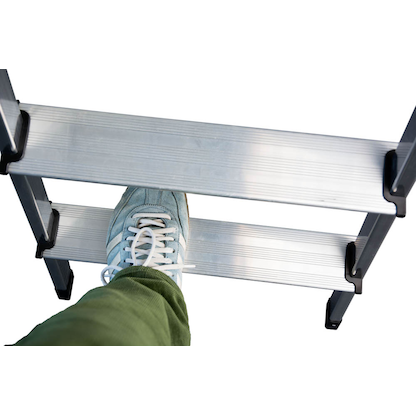 Artikelbild 7 für KRAUSE Stehleiter beidseitig MONTO Dopplo silber 2x 8 Stufen, H: 187,0 cm, Artikelnummer 569184