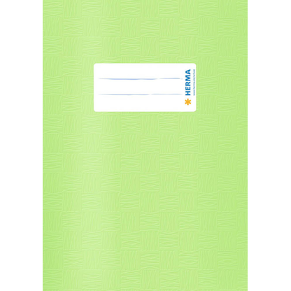 Artikelbild für HERMA Heftumschlag mit Baststruktur hellgrün Kunststoff DIN A5, 1 St., Artikelnummer 831911