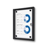 Artikelbild 1 für Showdown® Displays Schaukasten Economy schwarz 1x DIN A4 27,1 x 2,6 x 35,0 cm, 1 St., Artikelnummer 104079