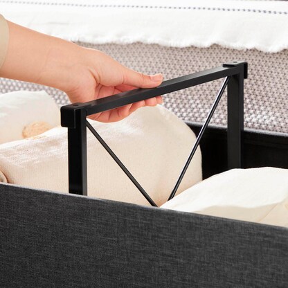 Artikelbild 10 für SONGMICS Sitztruhe LSF76GYZ dunkelgrau Stoff 110,0 cm, Artikelnummer 291509