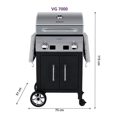 Artikelbild 3 für Steba Elektrogrill Deluxe Grillcenter VG 7000 Devil’s Choice 2.800 W 122,5 x 51,0 x 115,0 cm, 1 St., Artikelnummer 491809