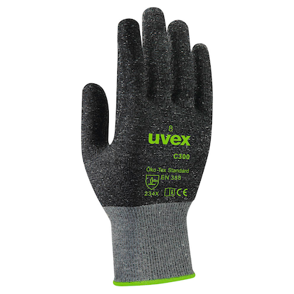 Artikelbild für uvex unisex Schnittschutzhandschuhe C300 dry anthrazit Größe 7, 1 Paar, Artikelnummer 623654