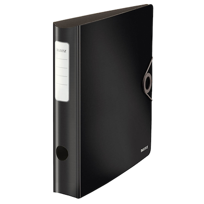 Artikelbild für LEITZ Ordner schwarz Kunststoff 6,5 cm DIN A4, 1 St., Artikelnummer 393924