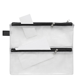 Artikelbild 1 für FolderSys Reißverschlussbeutel DIN A5 transparent/schwarz 0,15 mm, 1 St., Artikelnummer 357343