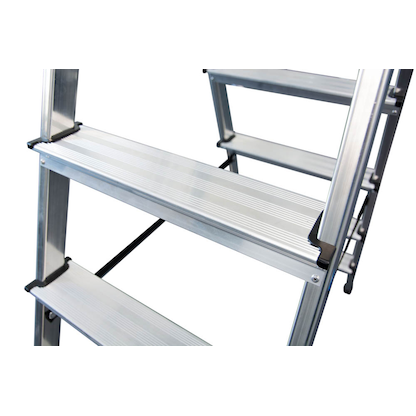 Artikelbild 8 für KRAUSE Stehleiter beidseitig MONTO Dopplo silber 2x 8 Stufen, H: 187,0 cm, Artikelnummer 569184