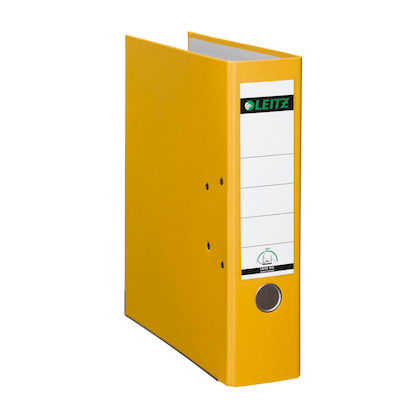 Artikelbild 2 für LEITZ 1010 Ordner gelb Kunststoff 8,0 cm DIN A4, 1 St., Artikelnummer 859199
