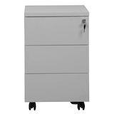 Artikelbild 1 für Gürkan Rollcontainer lichtgrau 3 Auszüge 40,0 x 60,0 x 62,0 cm, Artikelnummer 564810