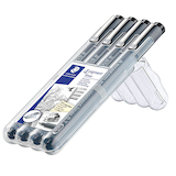 Artikelbild 1 für STAEDTLER pigment liner 308 Fineliner schwarz 0,1 + 0,3 + 0,5 + 0,7 mm, 4 St., Artikelnummer 533077