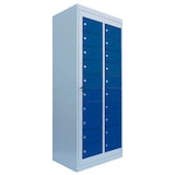 Artikelbild 1 für LÜLLMANN Schließfachschrank enzianblau, lichtgrau 526301, 20 Schließfächer 74,0 x 50,0 x 180,0 cm, Artikelnummer 186589