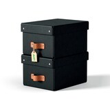 Artikelbild 1 für LEITZ Puro Aufbewahrungsboxen 7,0 l schwarz 20,0 x 28,0 x 15,0 cm, 2 St., Artikelnummer 669699
