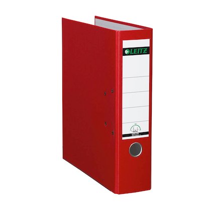 Artikelbild 2 für LEITZ 1010 Ordner rot Kunststoff 8,0 cm DIN A4, 1 St., Artikelnummer 859181