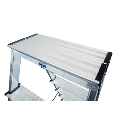 Artikelbild 9 für KRAUSE Stehleiter beidseitig MONTO Dopplo silber 2x 8 Stufen, H: 187,0 cm, Artikelnummer 569184