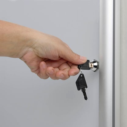 Artikelbild 4 für Bi-Office Schaukasten ENCLORE grau 9x DIN A4 98,1 x 5,0 x 72,0 cm, 1 St., Artikelnummer 612008