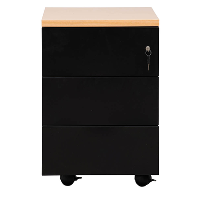 Artikelbild für Gürkan Rollcontainer schwarz 3 Auszüge 40,0 x 60,0 x 62,0 cm, Artikelnummer 564827