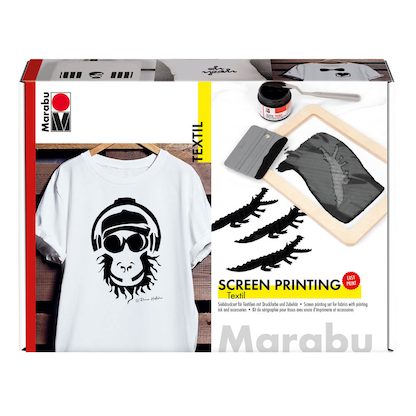 Artikelbild für Marabu Zeichenschablonen-Set Textil schwarz, Artikelnummer 222939