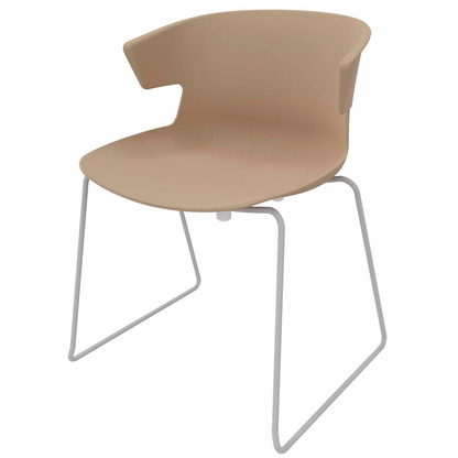 Artikelbild für Quadrifoglio Besucherstuhl COVE OCOVEV02/2P9G beige Kunststoff, 1 St., Artikelnummer 363566