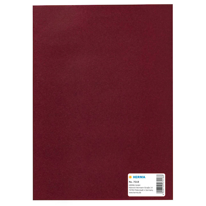 Artikelbild 3 für HERMA Heftumschlag glatt weinrot Papier DIN A5, 1 St., Artikelnummer 608228