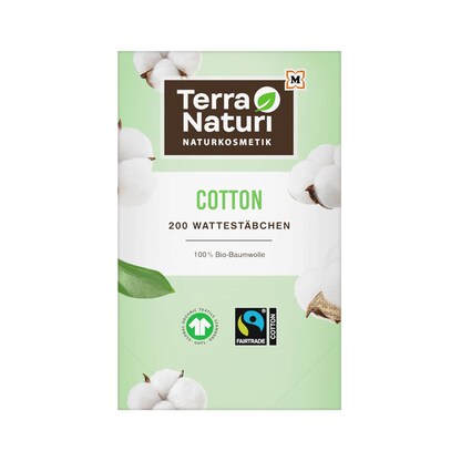 Artikelbild für Terra Naturi Wattestäbchen COTTON 1-lagig weiß, 200 St., Artikelnummer 649242